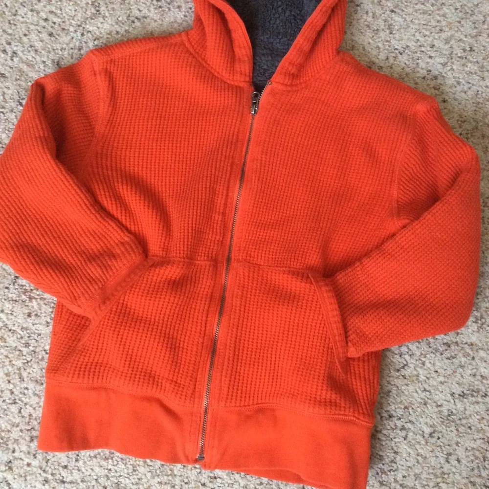 Gap Youth Ultra Cozy Sherpa Fleece Lined Sweatshirt Hoodie Jacket Size 8